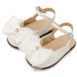  BabyWalker Βαπτιστικά παπούτσια κορίτσι PRI2661 Εκρού